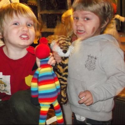 Nursery with stripy horse